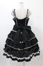 画像2: Angelic Pretty / Prettyフリルジャンパースカート Free ブラック H-26-01-05-1059-AP-OP-NS-ZH (2)