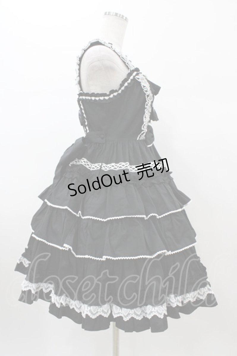 画像3: Angelic Pretty / Prettyフリルジャンパースカート Free ブラック H-26-01-05-1059-AP-OP-NS-ZH (3)