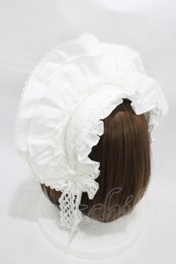 画像2: Angelic Pretty / トーションレースブリム付カチューシャ  シロ H-26-01-05-1010-AP-AC-NS-ZH