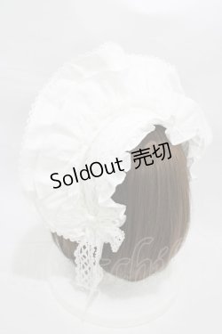 画像2: Angelic Pretty / トーションレースブリム付カチューシャ  シロ H-26-01-05-1010-AP-AC-NS-ZH