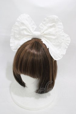 画像1: Angelic Pretty / Cuteフリルカチューシャ  シロ H-26-01-05-1011-AP-AC-NS-ZH
