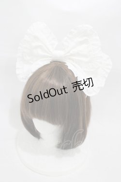 画像1: Angelic Pretty / Cuteフリルカチューシャ  シロ H-26-01-05-1011-AP-AC-NS-ZH