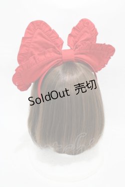 画像2: Angelic Pretty / Cuteフリルカチューシャ  レッド H-26-01-05-1012-AP-AC-NS-ZH