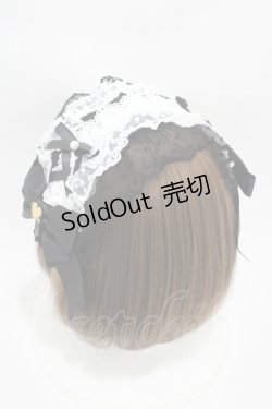 画像2: Angelic Pretty / レースハートチャームバラレースヘッドドレス  ブラック H-26-01-05-1022-AP-AC-NS-ZH