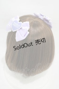 画像2: Angelic Pretty / HeartワッペンリボンクリップSet  ラベンダー H-26-01-05-1026-AP-AC-NS-ZH