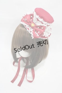 画像1: Angelic Pretty / Elegant RoseミニHat  レッド H-26-01-05-1029-AP-AC-NS-ZH