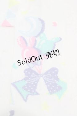 画像2: Angelic Pretty / Happy Garlandオーバーニー  シロ H-26-01-05-1036-AP-ZA-NS-ZH