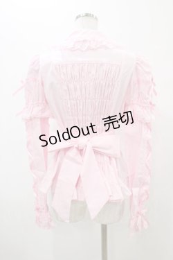 画像2: Angelic Pretty / おめかしはしごレース付け袖ブラウス Free ピンク H-26-01-05-1039-AP-BL-NS-ZH