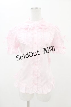 画像5: Angelic Pretty / おめかしはしごレース付け袖ブラウス Free ピンク H-26-01-05-1039-AP-BL-NS-ZH