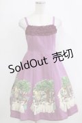 Emily Temple cute / アリスのティーパーティーフリルノースリーブワンピース  パープル H-26-01-06-001-ET-OP-KB-ZH