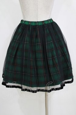 画像3: Emily Temple cute / チュールタータンスカート  グリーン H-26-01-06-022-ET-SK-KB-ZH