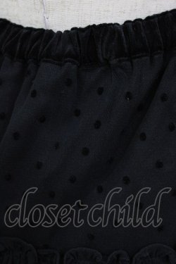画像4: Emily Temple cute / ドットフロッキーリボンスカート  ブラック H-26-01-06-023-ET-SK-KB-ZH