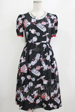 画像1: MILK / レトロトワレワンピ  ブラックベース H-26-01-06-028-ML-OP-KB-ZH