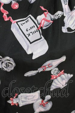 画像4: MILK / レトロトワレワンピ  ブラックベース H-26-01-06-028-ML-OP-KB-ZH