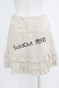 画像3: Emily Temple cute / 裾フリルダブルボタンスカート  ベージュ H-26-01-06-032-ET-SK-KB-ZH