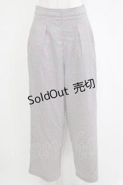 画像1: Candy Stripper / CHECK TACKED PANTS  ブラックチェック H-26-01-06-034-PU-PA-KB-ZH