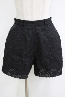 画像1: merry jenny / シアーflowerショートパンツ  ブラック H-26-01-06-036-LO-PA-KB-ZT0108H