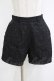 画像1: merry jenny / シアーflowerショートパンツ  ブラック H-26-01-06-036-LO-PA-KB-ZT0108H (1)