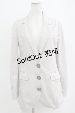 画像1: Rozen Kavalier / クラウンボタンロングジャケット  グレージュ H-26-01-06-038-OO-JA-KB-ZH