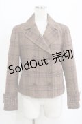 Jane Marple / ビッググレンチェックのジャケット  ブラウン H-26-01-06-039-JM-JA-KB-ZH