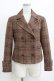 画像1: Jane Marple / ビッググレンチェックのジャケット  ブラウン H-26-01-06-039-JM-JA-KB-ZH (1)