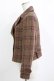 画像2: Jane Marple / ビッググレンチェックのジャケット  ブラウン H-26-01-06-039-JM-JA-KB-ZH (2)