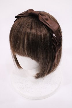 画像1: Amavel / ティアードリボンスリーピン  ブラウン H-26-01-06-1045-CA-AC-NS-ZH