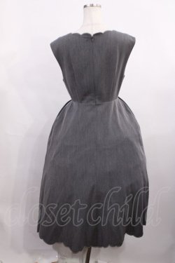 画像2: an another angelus / ローズカットワーク刺繍ジャンパースカート Free GRAY H-26-01-06-1005-CA-OP-NS-ZH