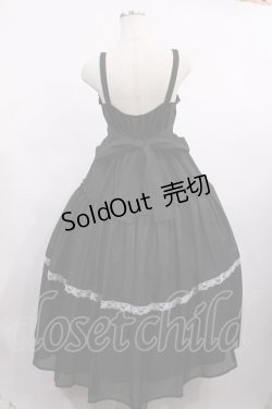 画像2: Lovely Tency / 眞白ありすコラボ/ティアードジャンパースカート M ブラック H-26-01-06-1001-LO-OP-NS-ZH