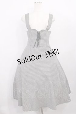 画像1: F&A / フロントレースアップコルセットワンピース Free BLACK×WH H-26-01-06-1009-LO-OP-NS-ZH