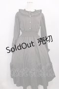 m petit by misako / AOK*フリルカラータックワンピース M グレー H-26-01-06-1010-LO-OP-NS-ZH