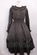 画像1: m petit by misako / AOK*フリルカラータックワンピース M グレー H-26-01-06-1010-LO-OP-NS-ZH (1)