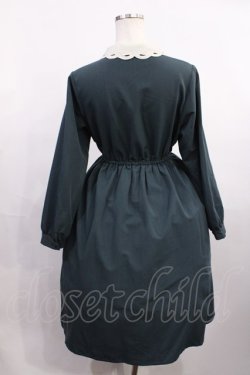 画像2: F i.n.t / カットワーククレリック衿ワンピース Free BLUE GREEN H-26-01-06-1011-CA-OP-NS-ZH