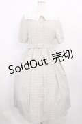 Fi.n.t / 変形セーラー衿チェックワンピース Free BLUE×BR H-26-01-06-1012-CA-OP-NS-ZH