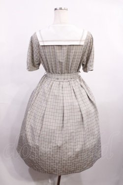 画像2: Fi.n.t / 変形セーラー衿チェックワンピース Free BLUE×BR H-26-01-06-1012-CA-OP-NS-ZH