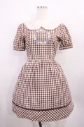 Fi.n.t / ギンガムワンピース Free ブラウン H-26-01-06-1015-CA-OP-NS-ZH