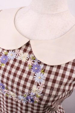 画像4: Fi.n.t / ギンガムワンピース Free ブラウン H-26-01-06-1015-CA-OP-NS-ZH