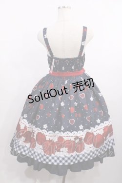 画像2: Chalmiere / スウィーティアップルジャンパースカート M ネイビー H-26-01-06-1002-LO-OP-NS-ZH