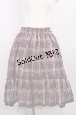 画像1: axes femme / イレヘムチェックスカート M ボルドー H-26-01-06-1018-AX-SK-NS-ZH