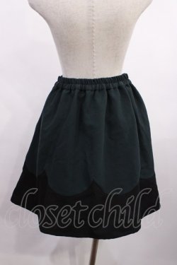 画像2: axes femme POETIQUE / トランプ刺繍バイカラースカート M ブラック/グリーン H-26-01-06-1021-AX-SK-NS-ZH