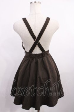 画像2: Fi.n.t / サスペンダー刺繍スカート Free ブラウン H-26-01-06-1022-CA-SK-NS-ZH