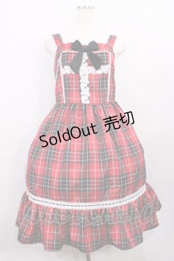 画像1: Eri Aino's collaboration / シャーロットの水曜日 ジャンパースカート L レッド H-26-01-06-1003-LO-OP-NS-ZH