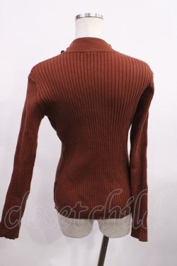 画像2: F&A / 釦使いハイネックリブニットプルオーバー Free BROWN H-26-01-06-1032-LO-TO-NS-ZH
