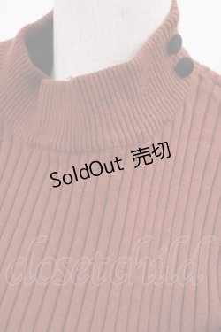 画像3: F&A / 釦使いハイネックリブニットプルオーバー Free BROWN H-26-01-06-1032-LO-TO-NS-ZH