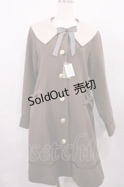 画像1: Amavel / ストライプリボンセーラーコート Free ブラウン H-26-01-06-1036-CA-CO-NS-ZH