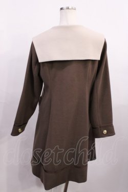 画像2: Amavel / ストライプリボンセーラーコート Free ブラウン H-26-01-06-1036-CA-CO-NS-ZH