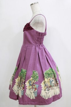 画像2: Emily Temple cute / アリスのティーパーティーフリルノースリーブワンピース  パープル H-26-01-06-001-ET-OP-KB-ZH