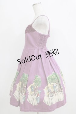画像2: Emily Temple cute / アリスのティーパーティーフリルノースリーブワンピース  パープル H-26-01-06-001-ET-OP-KB-ZH