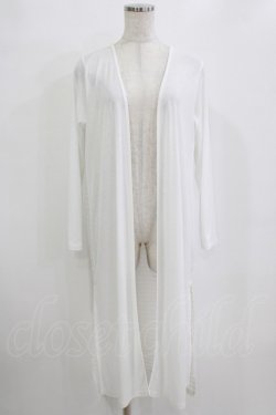 画像1: Rozen Kavalier / シアーボーダーロングカーデ  白 H-26-01-06-046-OO-TO-KB-ZT0108H