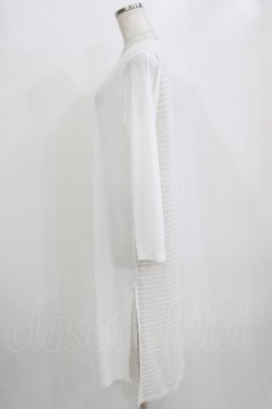 画像2: Rozen Kavalier / シアーボーダーロングカーデ  白 H-26-01-06-046-OO-TO-KB-ZT0108H